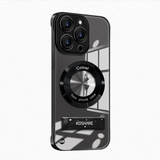 Ultra Clear Frameless Magnetic Stand Case for iPhone 16 Pro Max