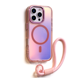 CaseSun-Colorful Magnetic Phone Case With Lanyard For iPhone 17 Pro Max