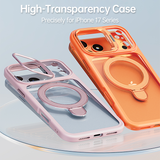 CaseSun-Magnetic Dual Stand Clear Case For iPhone 17/16/15/14 Series
