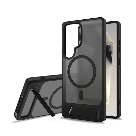 CaseSun-Matte Magnetic Armor Kickstand Case For Samsung S25 Ultra/Edge/Plus