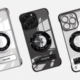 Ultra Clear Frameless Magnetic Stand Case for iPhone 16 Pro Max