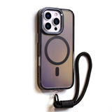 CaseSun-Colorful Magnetic Phone Case With Lanyard For iPhone 17 Pro Max