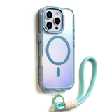 CaseSun-Colorful Magnetic Phone Case With Lanyard For iPhone 17 Pro Max