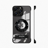 Ultra Clear Frameless Magnetic Stand Case for iPhone 16 Pro Max