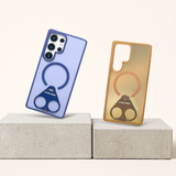 CaseSun-Tri-Ring Magnetic Stand Case For Samsung S25 Ultra