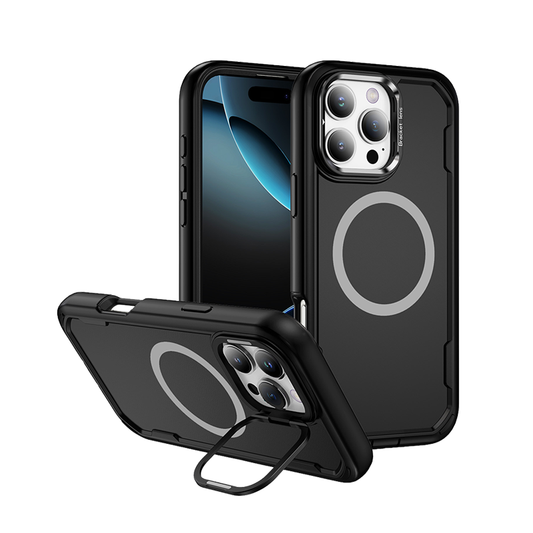 CaseSun-Magnetic Matte Finish 2-in-1 Shockproof Case For iPhone 17 Series