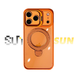 CaseSun-Magnetic Dual Stand Clear Case For iPhone 17/16/15/14 Series