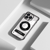 Ultra Clear Frameless Magnetic Stand Case for iPhone 16 Pro Max