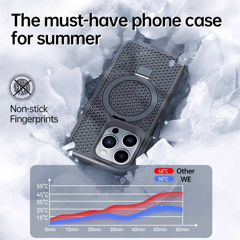 AeroGuard Magnetic Holder Case For iPhone