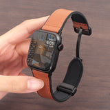 CASESUN Genuine Leather Ultra Magnetic Band For iwatch Series 11/10/9/8