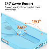 CaseSun-360° Kickstand Magnetic Shockproof Matte Case For iPhone 17 Pro Max