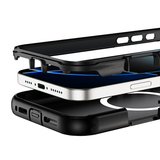 CaseSun-Magnetic Matte Finish 2-in-1 Shockproof Case For iPhone 17 Series