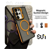 CaseSun-Magnetic Camera Ring Stand Case for Samsung S25/S24/S23 Series