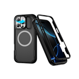 CaseSun-Magnetic Matte Finish 2-in-1 Shockproof Case For iPhone 17 Series