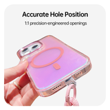 CaseSun-Colorful Magnetic Phone Case With Lanyard For iPhone 17 Pro Max