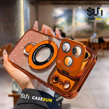 CASESUN Dual-Layer Invisible Frame Glitter-Plated Case For iPhone 17 Series