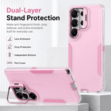 CASESUN 2-in-1 Anti-Drop Phone Case with Lens Stand for Samsung S26 Series
