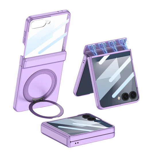 CASESUN Galaxy Z Flip 7 Case with 360° Magnetic Stand