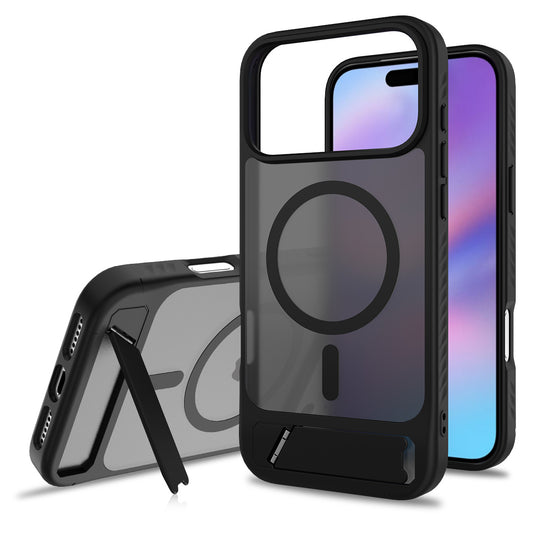 CaseSun-Matte Magnetic Armor Kickstand Case For iPhone 17 Pro Max