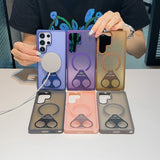 CaseSun-Tri-Ring Magnetic Stand Case For Samsung S25 Ultra