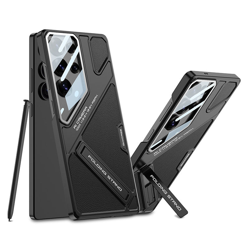 Magnetic Leather Kickstand Case for Galaxy S25 Ultra | CASESUN®