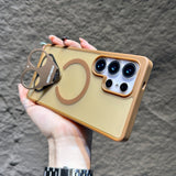 CaseSun-Tri-Ring Magnetic Stand Case For Samsung S25 Ultra