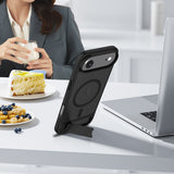 CaseSun-Matte Magnetic Armor Kickstand Case For iPhone 17 Pro Max