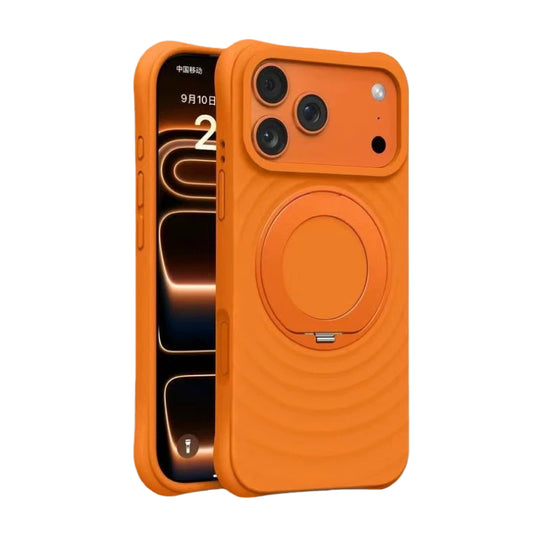 CASESUN 360° Rotating Liquid Silicone Stand Case with MagSafe For iPhone 17 Series
