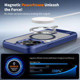 Metal Finish Magnetic Case with Wing Stand For iPhone 16 Pro Max