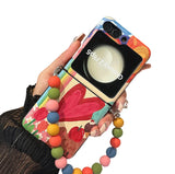 CASESUN Oil Painting Heart Case for Samsung Galaxy Z Flip 6/5/4/3