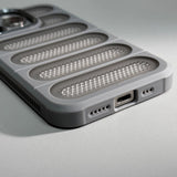 CaseSun-Ice Silk Armor Heat Dissipation Magnetic Case For iPhone 16 Pro Max