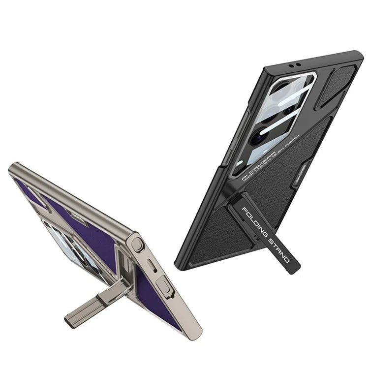 Magnetic Leather Kickstand Case for Galaxy S25 Ultra | CASESUN®