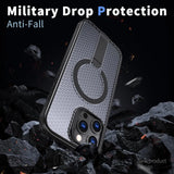 Magnetic Breathable For iPhone Case With Kickstand
