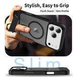 CaseSun-Matte Magnetic Armor Kickstand Case For iPhone 17 Pro Max