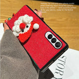 CASESUN Santa Velvet Christmas Phone Case for Galaxy Z Fold Series – Festive & Protective