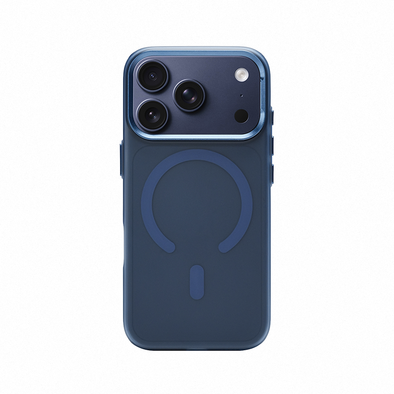 CASESUN iPhone 17 Pro Max case in deep navy — bold magnetic design with refined details.