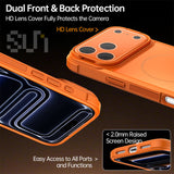 CASESUN Dual front and back protection with full lens cover for iPhone 17 Pro Max protective case