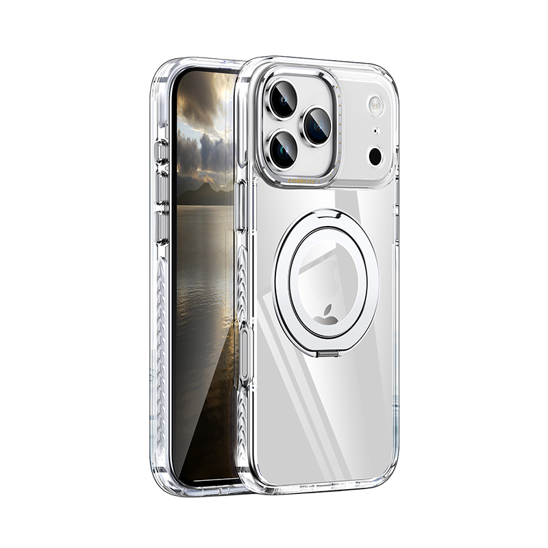 iPhone 17 Pro Max clear magnetic case available in sliver.