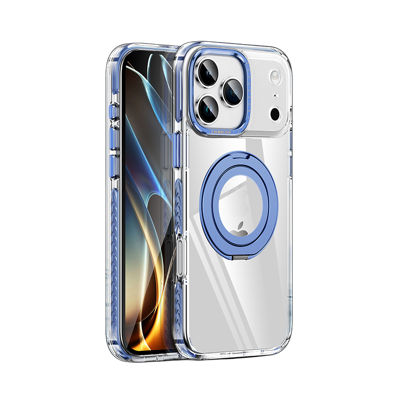 iPhone 17 Pro Max clear magnetic case available in blue