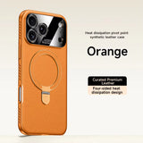 CASESUN Heat-Dissipation Pivot Leather Case for iPhone 17/16/15 Series