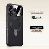 CASESUN Heat-Dissipation Pivot Leather Case for iPhone 17/16/15 Series