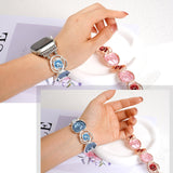 Elegant Rose Apple Watch Band – Jewelry-Inspired Bracelet for Women