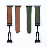 CASESUN Genuine Leather Ultra Magnetic Band For iwatch Series 11/10/9/8