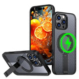 Magnetic Breathable For iPhone Case With Kickstand
