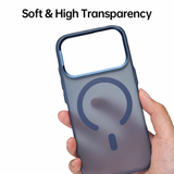 CASESUN iPhone 17 Pro Max case with translucent matte back — soft-touch and high transparency.