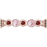 Elegant Rose Apple Watch Band – Jewelry-Inspired Bracelet for Women
