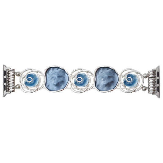 Elegant Rose Apple Watch Band – Jewelry-Inspired Bracelet for Women