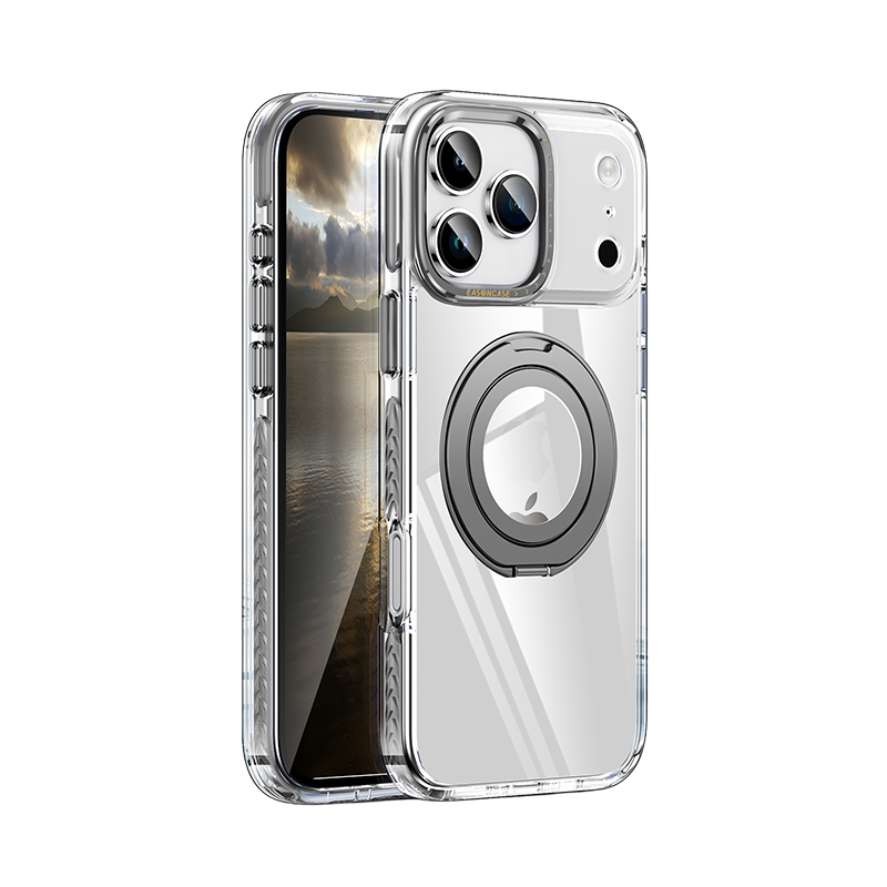 iPhone 17 Pro Max clear magnetic case available in grey