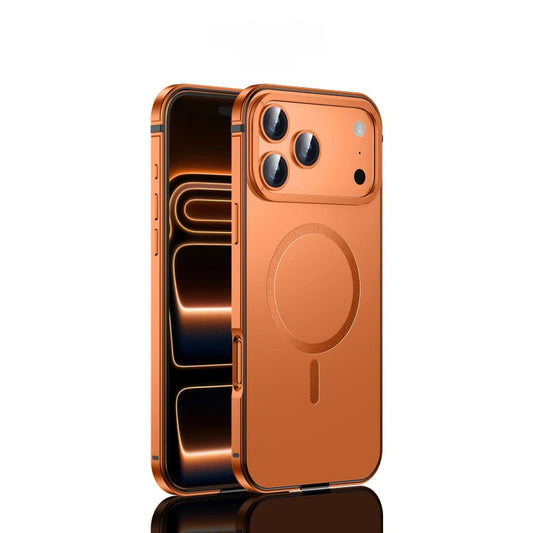 CASESUN Aluminum Alloy Frame + Acrylic Backing MagSafe Case for iPhone 17 Series