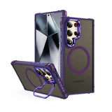 CASESUN Transparent Black Matte Drop-Proof Stand Case For Samsung S26 Ultra